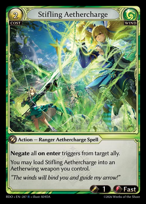 [287]【EN】Stifling Aethercharge【RDO】[R][Wind]
