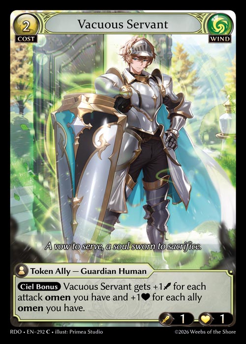 [292]【EN】Vacuous Servant【RDO】[C][Wind]