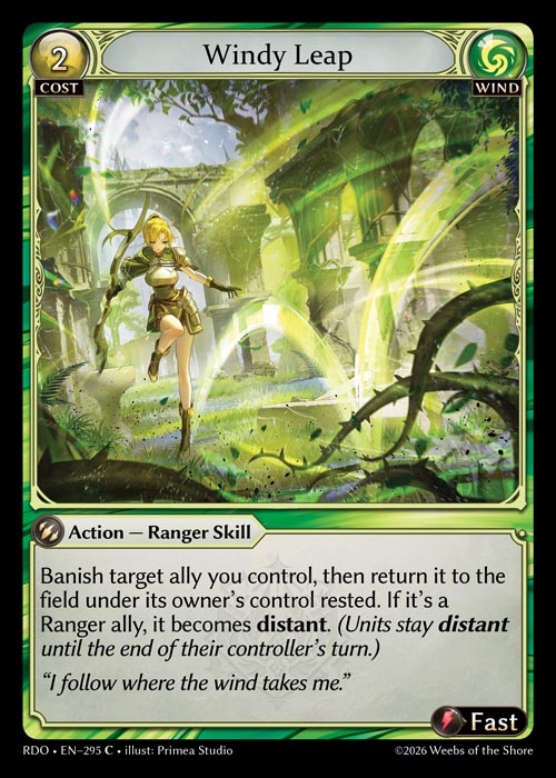[295]【EN】【FOIL】Windy Leap【RDO】[C][Wind]