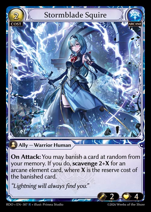 [307]【EN】Stormblade Squire【RDO】[R][Arcane]