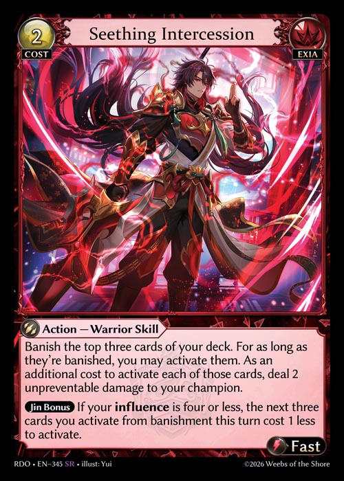[345]【EN】【FOIL】Seething Intercession【RDO】[SR][Exia]