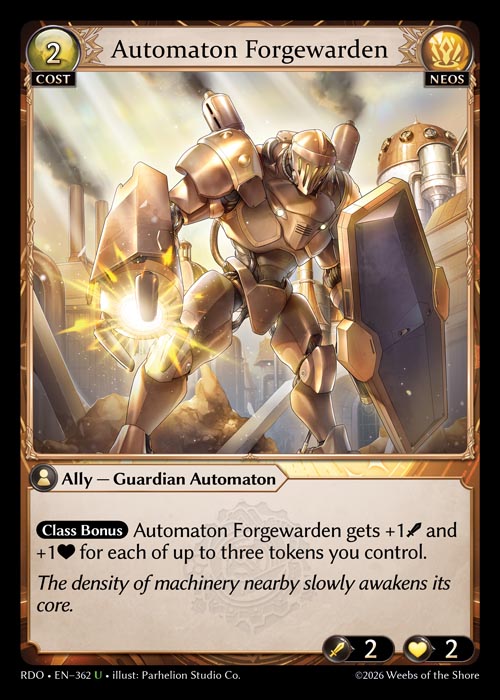 [362]【EN】【FOIL】Automaton Forgewarden【RDO】[U][Neos]