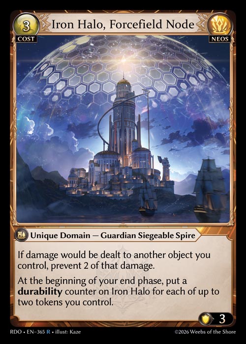 [365]【EN】【FOIL】Iron Halo, Forcefield Node【RDO】[R][Neos]