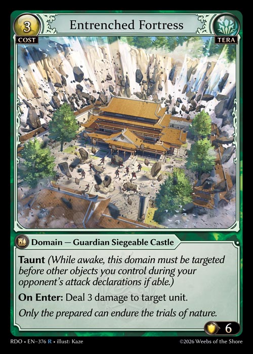 [376]【EN】【FOIL】Entrenched Fortress【RDO】[R][Tera]