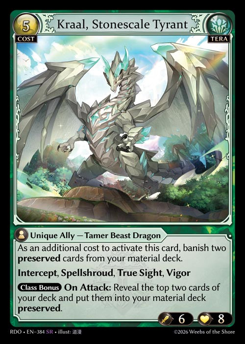 [384]【EN】Kraal, Stonescale Tyrant【RDO】[SR][Tera]