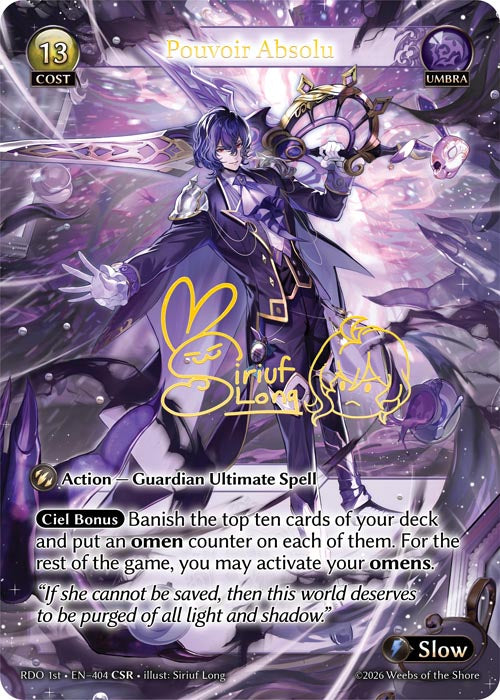 [404]【EN】【FOIL】Pouvoir Absolu【RDO1st】[CSR][Umbra]