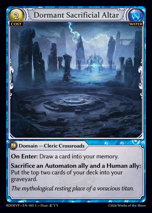 [005]【EN】Dormant Sacrificial Altar【RDOEVP】[U][Water]