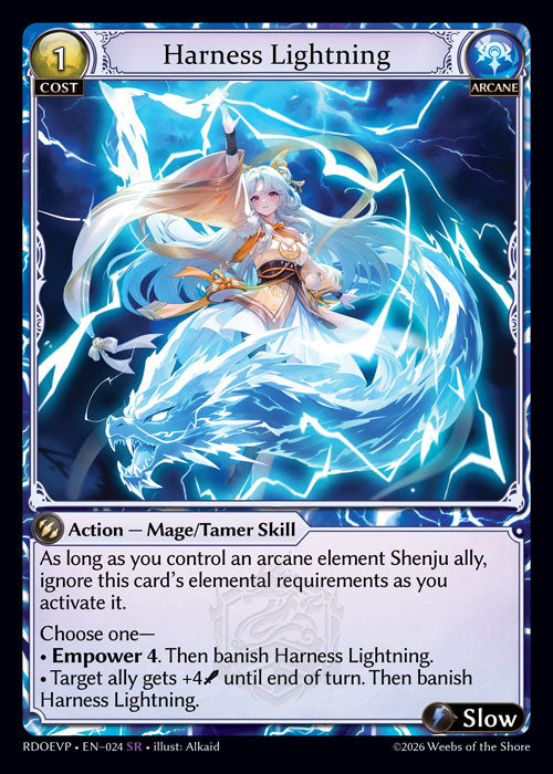 [024]【EN】【FOIL】Harness Lightning【RDOEVP】[SR][Arcane]