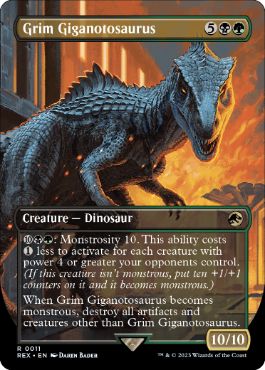 [011]【EN】■ボーダーレス■残忍なギガノトサウルス/Grim Giganotosaurus【REX】[R][多色]