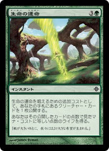 [195]【JP】【FOIL】生命の運命/Living Destiny【ROE】[C][緑]