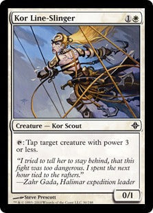 [030]【EN】【FOIL】コーの綱投げ/Kor Line-Slinger【ROE】[C][白]