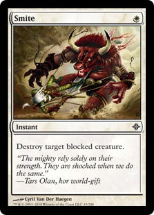 [043]【EN】【FOIL】強打/Smite【ROE】[C][白]