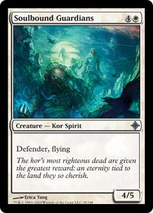 [045]【EN】【FOIL】魂縛りの守護者/Soulbound Guardians【ROE】[U][白]