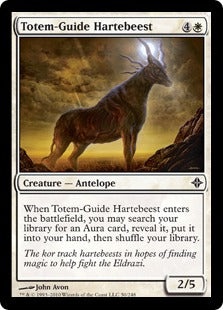 [050]【EN】【FOIL】族霊導きの鹿羚羊/Totem-Guide Hartebeest【ROE】[C][白]