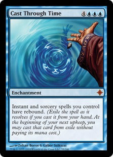 [055]【EN】【FOIL】時を越えた詠唱/Cast Through Time【ROE】[M][青]
