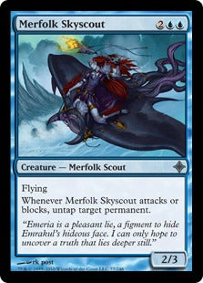[077]【EN】マーフォークの空偵者/Merfolk Skyscout【ROE】[U][青]