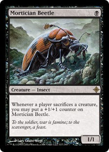 [117]【EN】【FOIL】葬儀甲虫/Mortician Beetle【ROE】[R][黒]