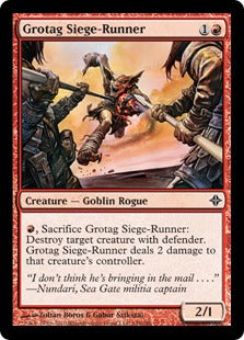 [149]【EN】【FOIL】グロータグの包囲抜け/Grotag Siege-Runner【ROE】[C][赤]