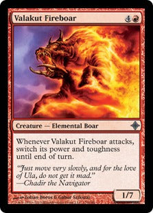 [170]【EN】ヴァラクートの火猪/Valakut Fireboar【ROE】[U][赤]
