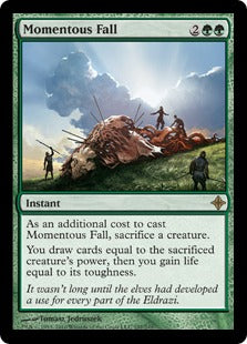 [197]【EN】【FOIL】重大な落下/Momentous Fall【ROE】[R][緑]