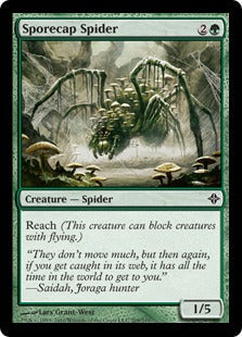 [209]【EN】【FOIL】胞子頭の蜘蛛/Sporecap Spider【ROE】[C][緑]