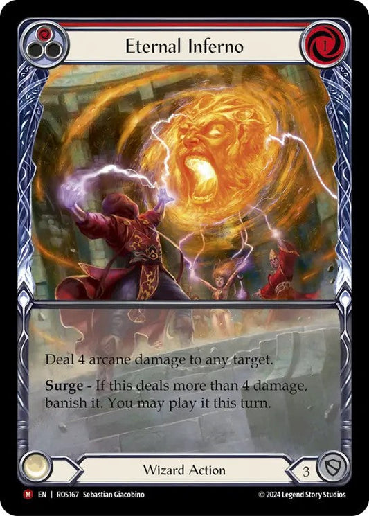 [167]【EN】【Rainbow Foil】【Extended Art】永劫の業火/Eternal Inferno【ROS】[Wizard][M]