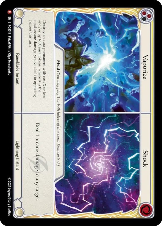 [011]【EN】消滅 + ショック/Vaporize + Shock【ROS】[Lightning Runeblade][M]