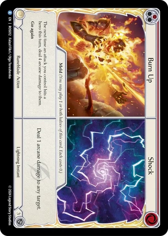 [012]【EN】燃焼 + ショック/Burn Up + Shock【ROS】[Lightning Runeblade][R]