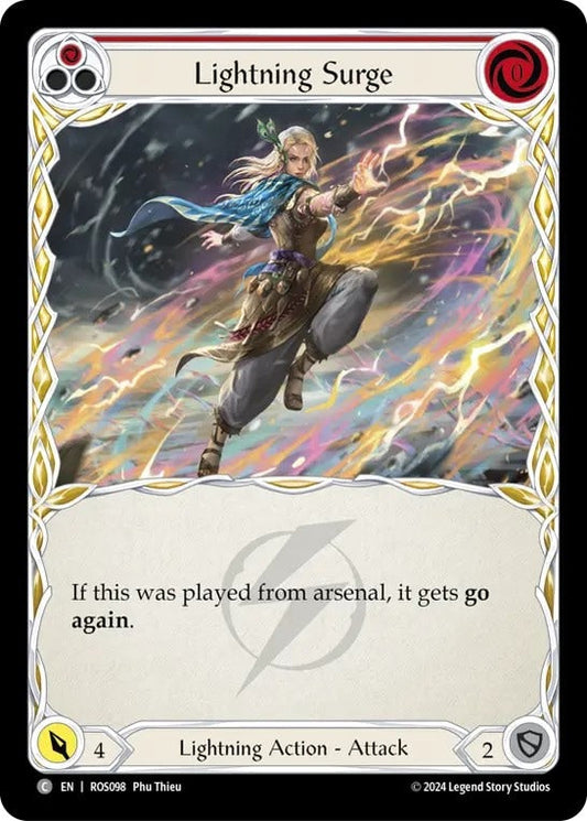 [098]【EN】稲妻の波動/Lightning Surge[赤]【ROS】[Lightning][C]