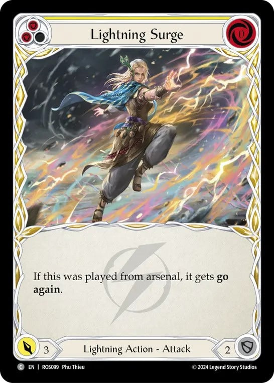 [099]【EN】稲妻の波動/Lightning Surge[黄]【ROS】[Lightning][C]