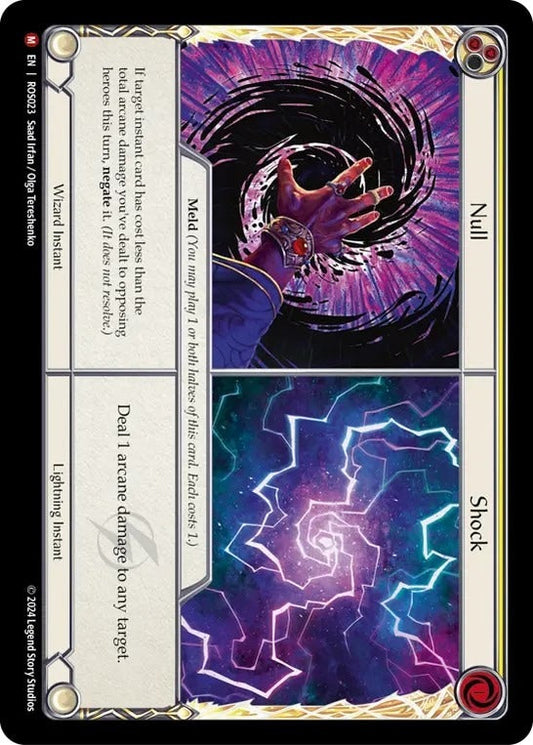 [023]【EN】【Rainbow Foil】虚空 + ショック/Null + Shock【ROS】[Lightning Wizard][M]