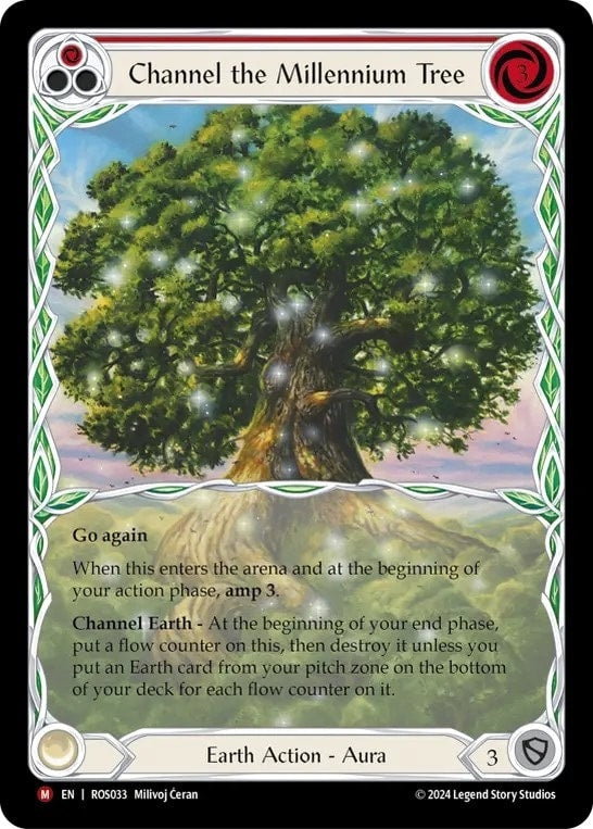 [033]【EN】【Rainbow Foil】千年樹の導き/Channel the Millennium Tree【ROS】[Earth][M]