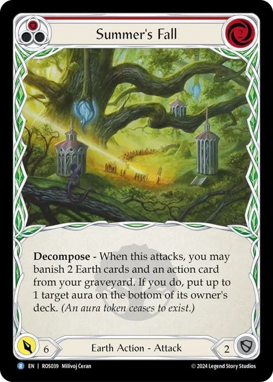 [039]【EN】【Rainbow Foil】夏の落日/Summer's Fall[赤]【ROS】[Earth][R]