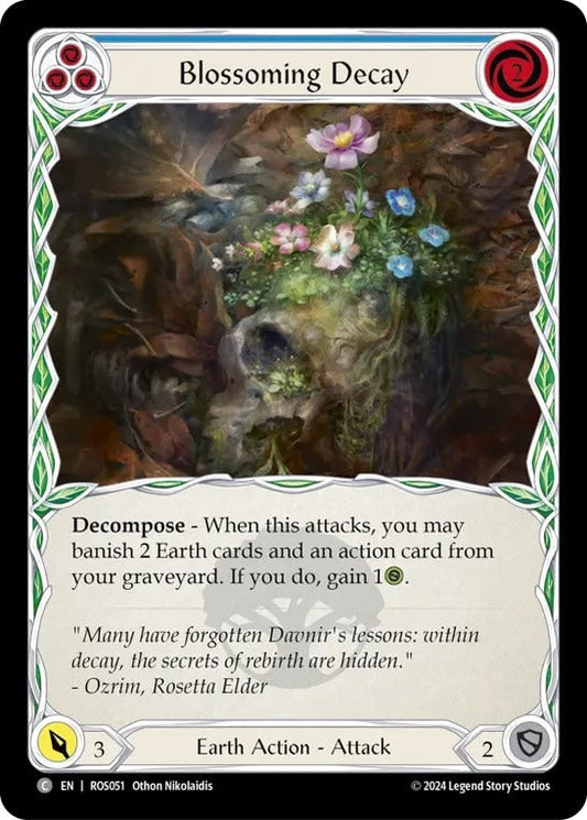 [051]【EN】【Rainbow Foil】腐敗に咲く花/Blossoming Decay[青]【ROS】[Earth][C]