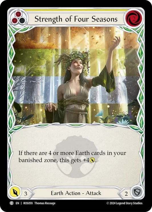 [059]【EN】【Rainbow Foil】四季折々/Strength of Four Seasons[黄]【ROS】[Earth][C]