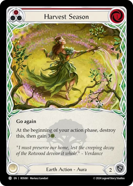 [061]【EN】【Rainbow Foil】収穫の季節/Harvest Season[赤]【ROS】[Earth][C]