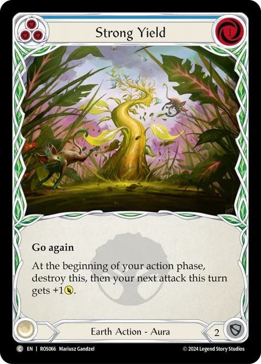 [066]【EN】【Rainbow Foil】高収穫/Strong Yield[青]【ROS】[Earth][C]