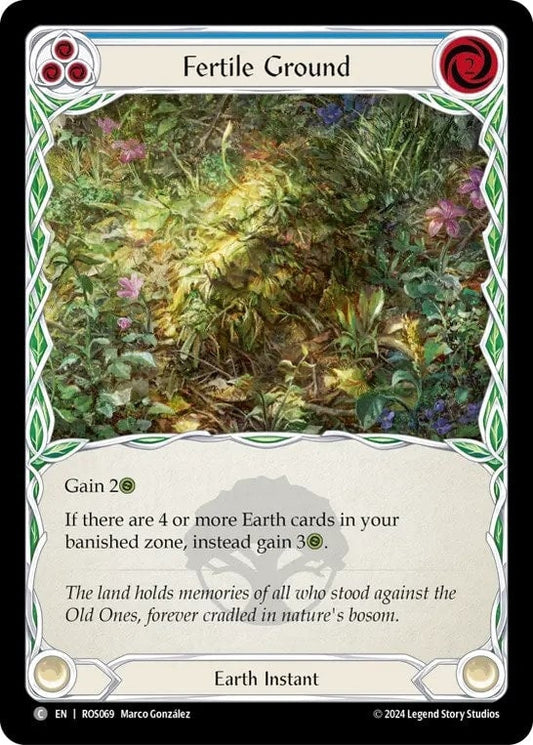 [069]【EN】【Rainbow Foil】肥沃な土地/Fertile Ground[青]【ROS】[Earth][C]