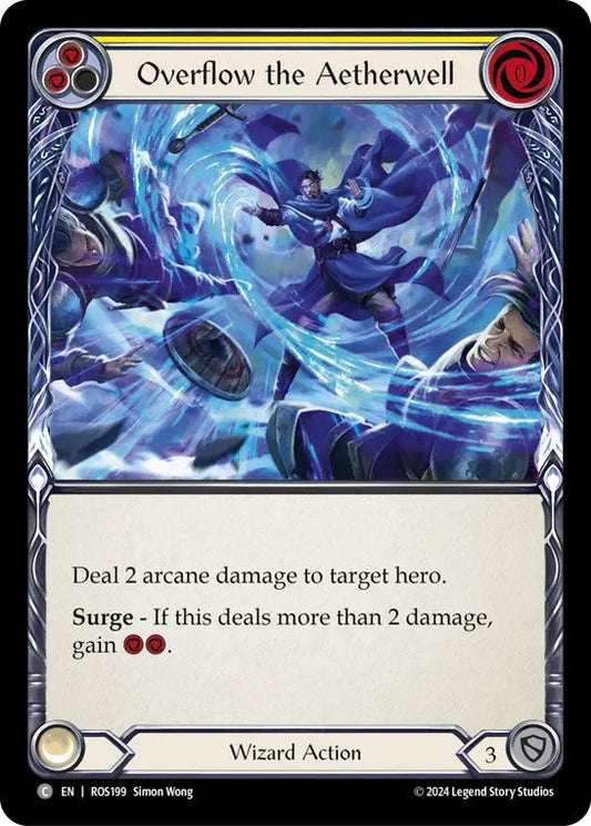 [199]【EN】【Rainbow Foil】エーテル源の氾濫/Overflow the Aetherwell[黄]【ROS】[Wizard][C]