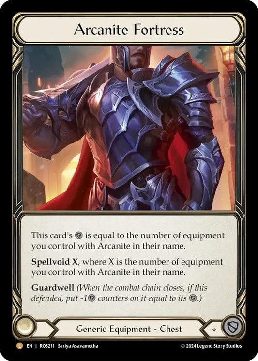 [211]【EN】【Rainbow Foil】破魔石の要塞/Arcanite Fortress【ROS】[Generic][L]