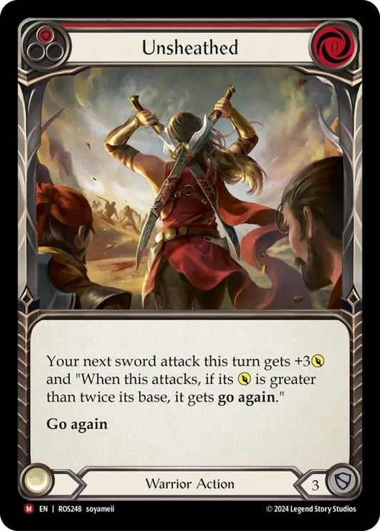 [248]【EN】【Rainbow Foil】刀身の解放/Unsheathed【ROS】[Warrior][M]