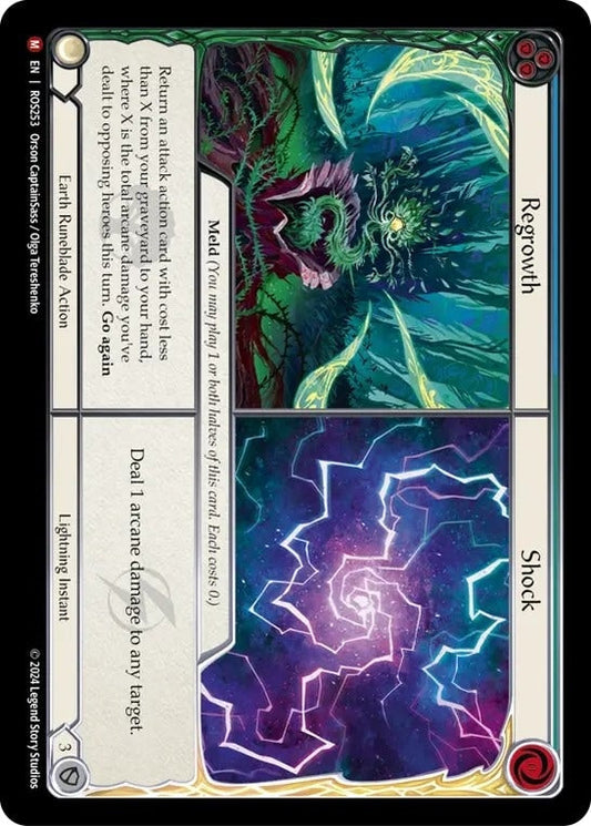 [253]【EN】【Rainbow Foil】新たな成長 + ショック/Regrowth + Shock【ROS】[Runeblade Earth Lightning][M]