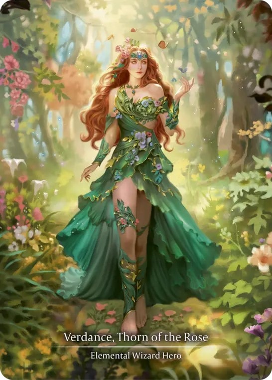 [013]【EN】【Cold Foil】薔薇の棘、ヴァーダンス/Verdance, Thorn of the Rose【ROS】[Elemental Wizard][Marvel]