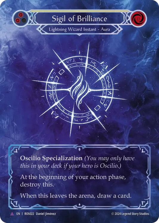 [022]【EN】【Cold Foil】光輝の印/Sigil of Brilliance【ROS】[Lightning Wizard][Marvel]