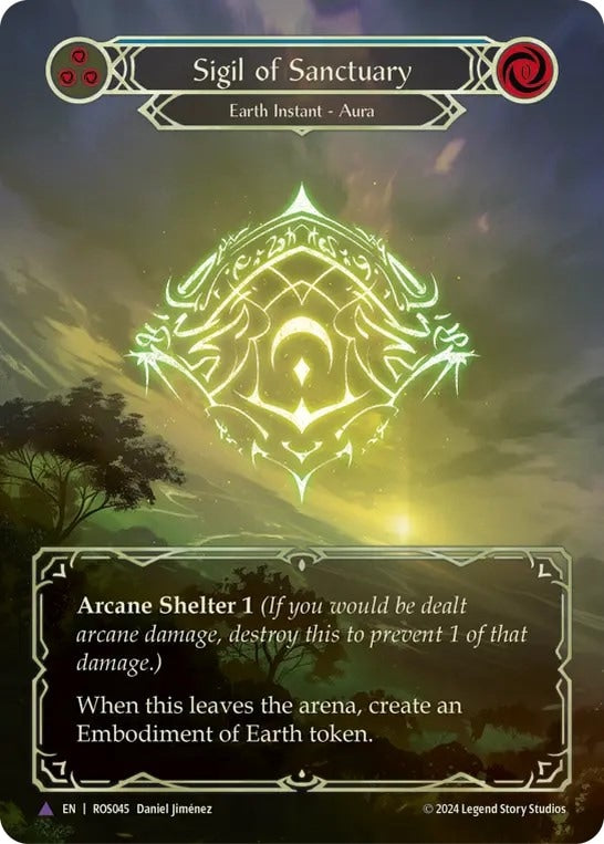 [045]【EN】【Cold Foil】聖域の印/Sigil of Sanctuary【ROS】[Earth][Marvel]