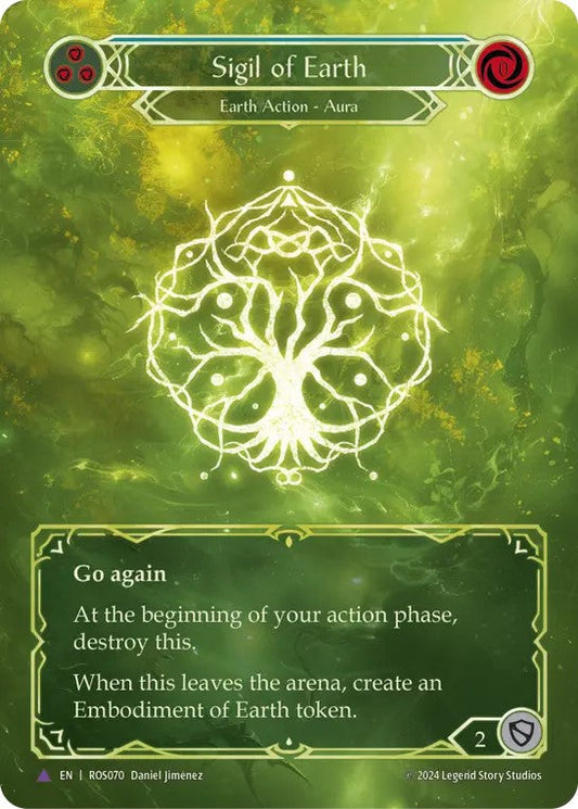 [070]【EN】【Cold Foil】大地の印/Sigil of Earth【ROS】[Earth][Marvel]