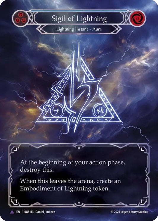 [113]【EN】【Cold Foil】稲妻の印/Sigil of Lightning【ROS】[Lightning][Marvel]
