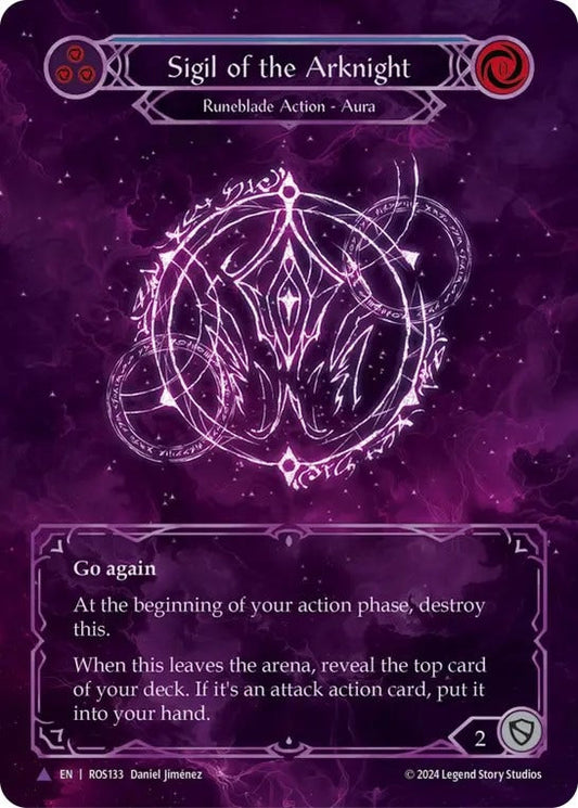 [133]【EN】【Cold Foil】アークナイトの印/Sigil of the Arknight【ROS】[Runeblade][Marvel]