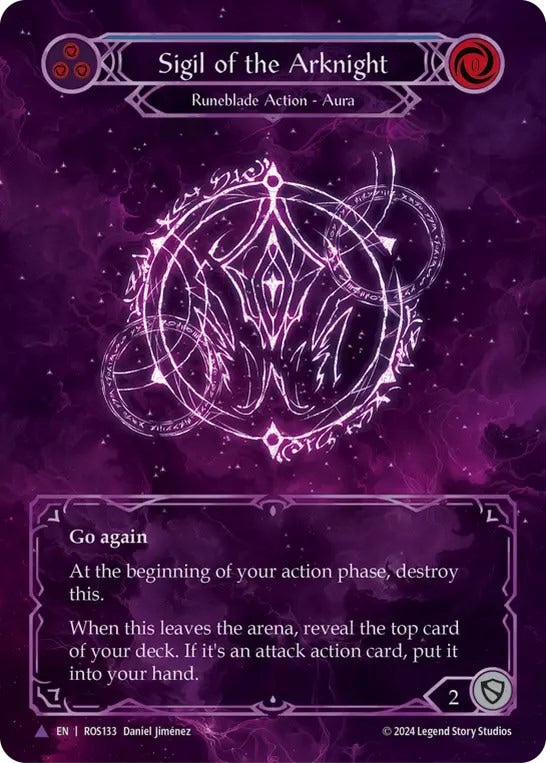 [133]【EN】【Cold Foil】アークナイトの印/Sigil of the Arknight【ROS】[Runeblade][Marvel]