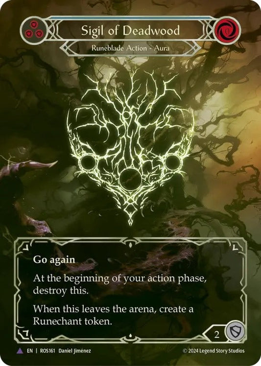 [161]【EN】【Cold Foil】デッドウッドの印/Sigil of Deadwood【ROS】[Runeblade][Marvel]